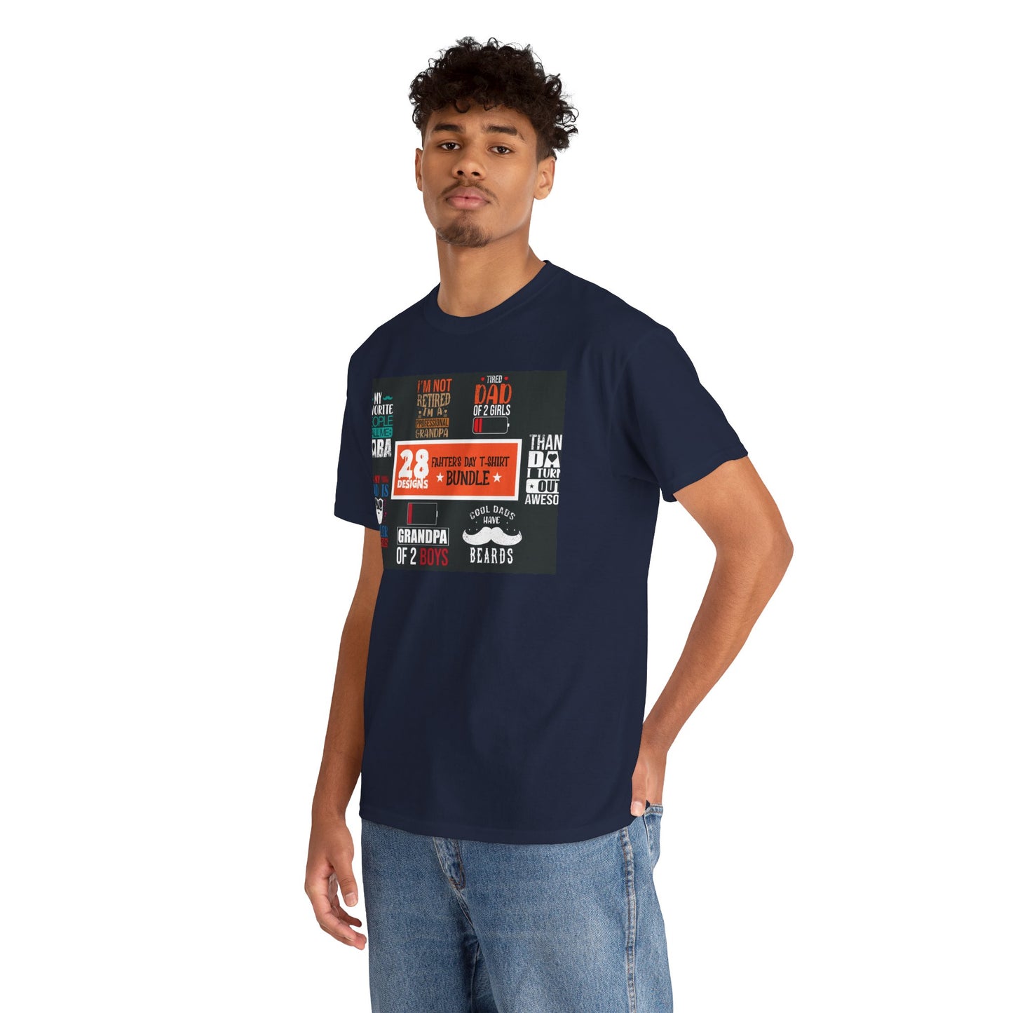 Proud Grandpa of 2 Boys Graphic Tee