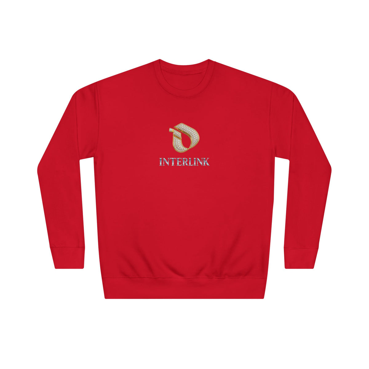 Cut-Diamond Gleam Interlink Crewneck