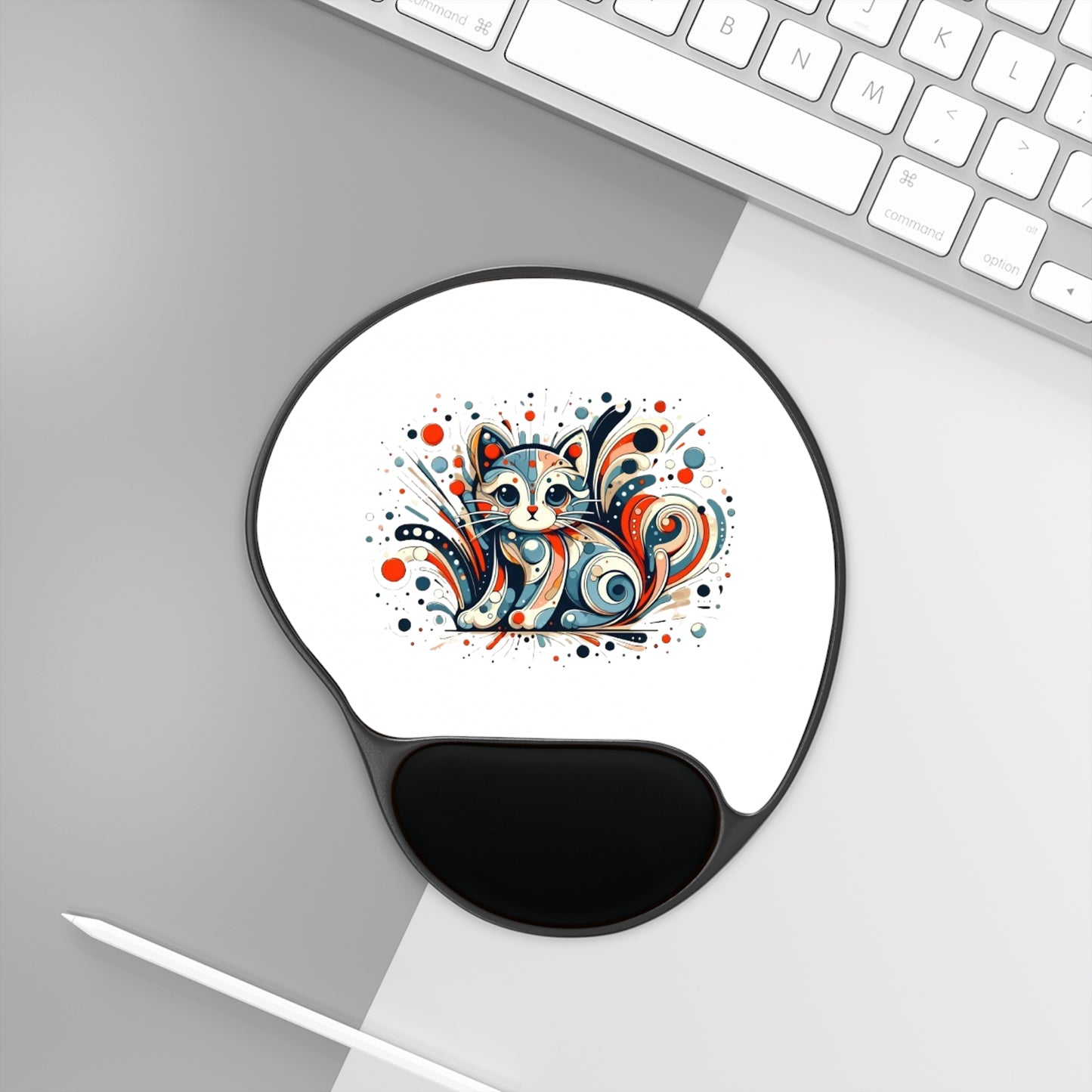 Carnival Curl Cat Mouse Pad