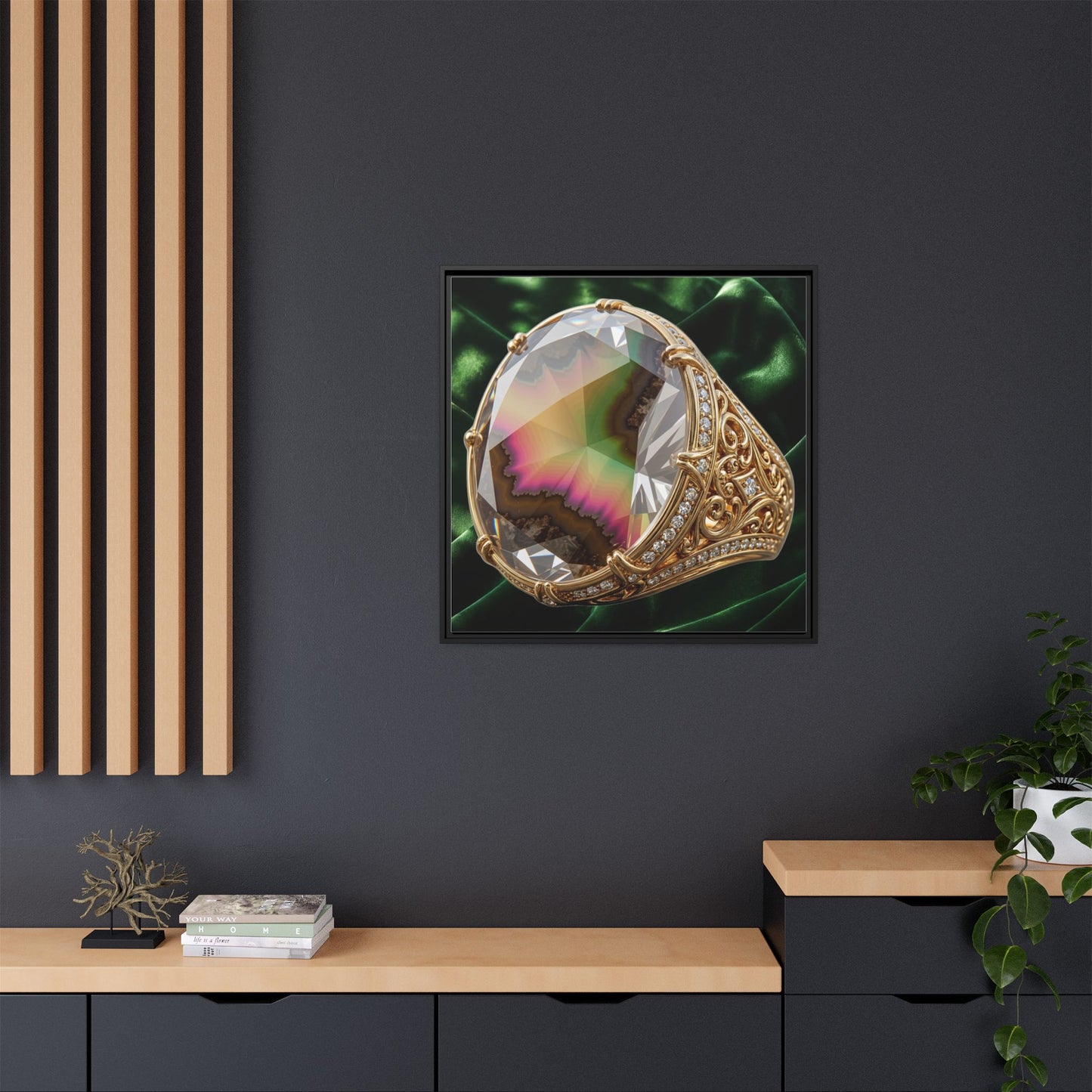 Zultanite Velvet Drapery Canvas