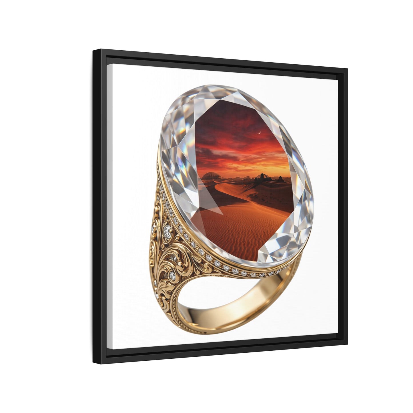 Crimson Horizon Signet Canvas