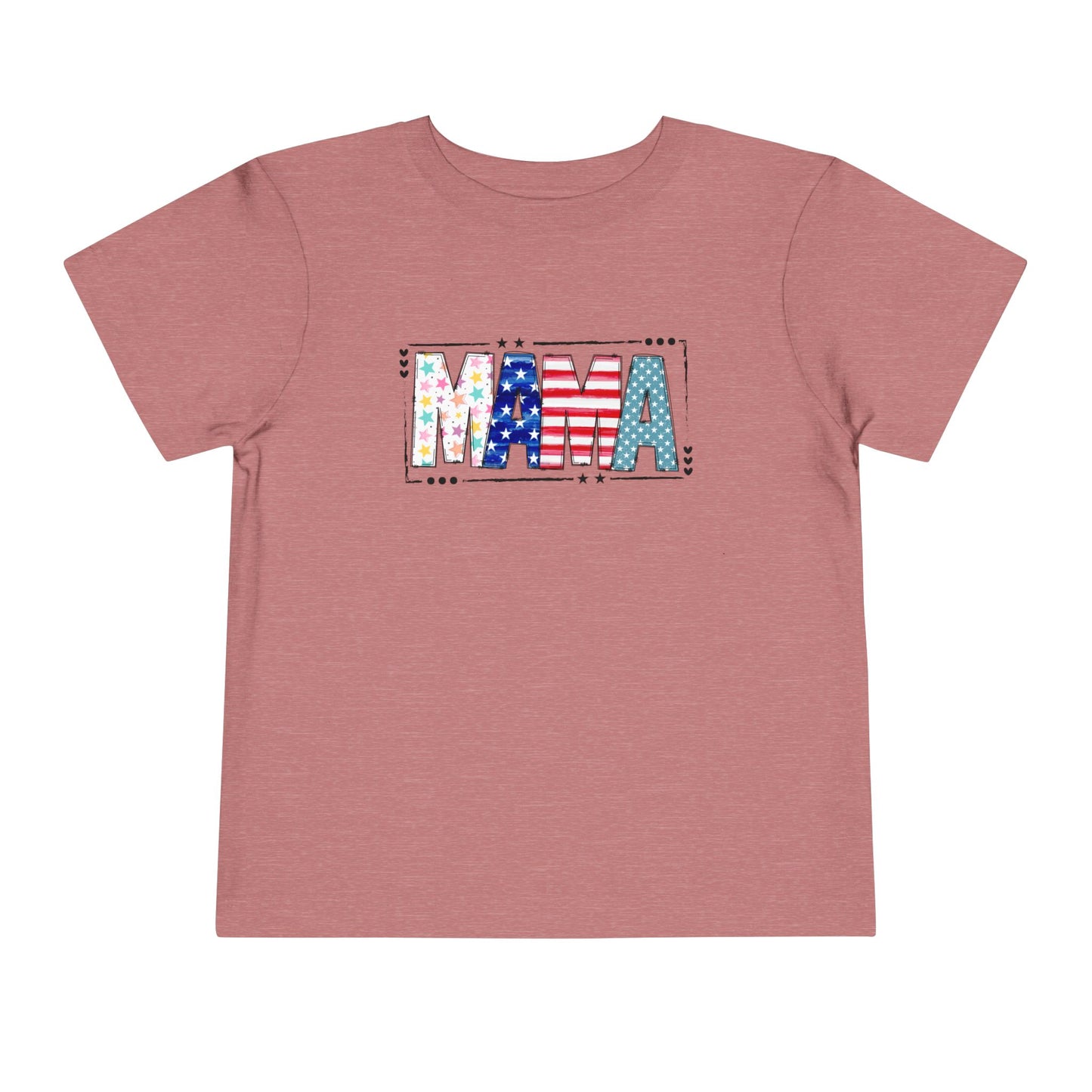 Toddler MAMA Patchwork Stars & Stripes T-Shirt