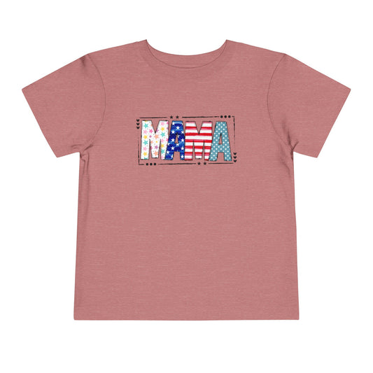 Toddler MAMA Patchwork Stars & Stripes T-Shirt