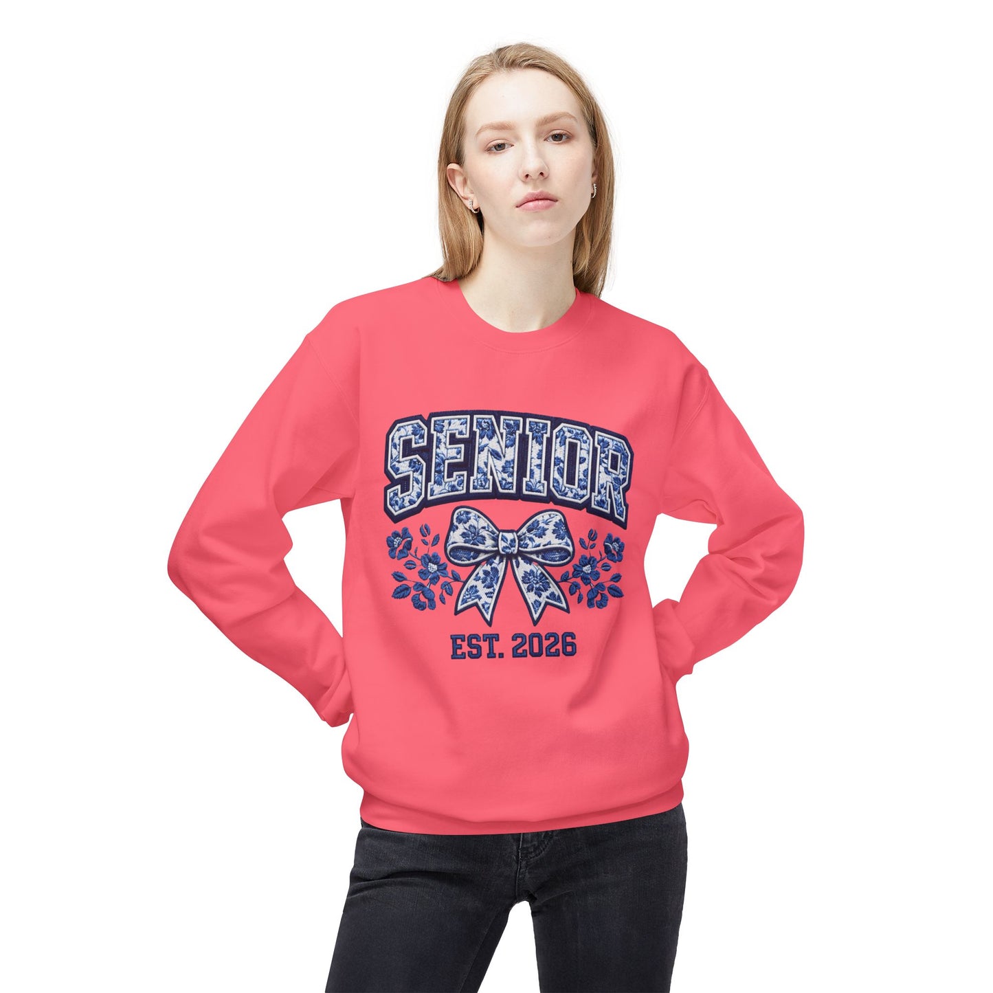 Senior 2026 Graphic Women's Crewneck Sweatshirt