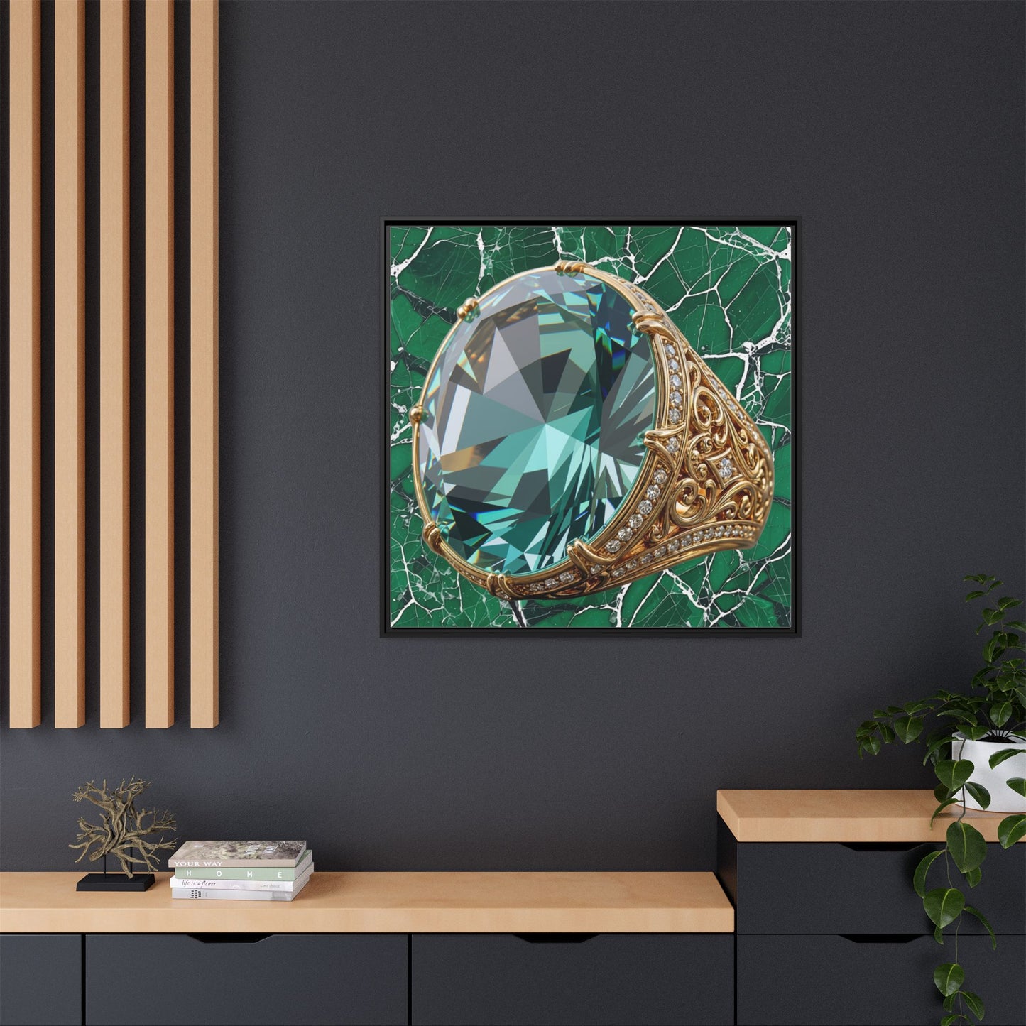Veinwork Tourmaline Canvas