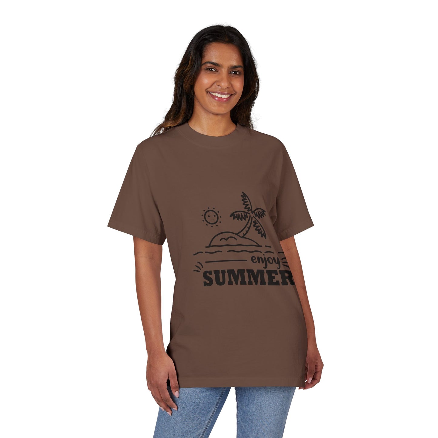 Vintage Summer Drop-Shoulder T-Shirt