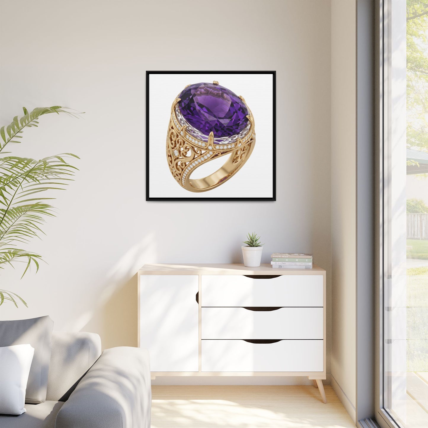 Amethyst Emblem Canvas Print