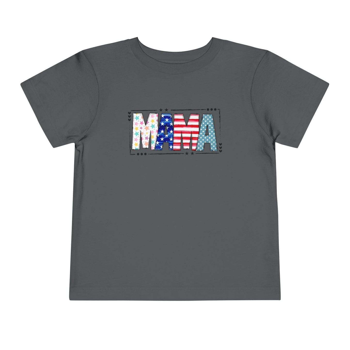 Toddler MAMA Patchwork Stars & Stripes T-Shirt