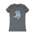 Blue Floral Cowboy Boots Tee