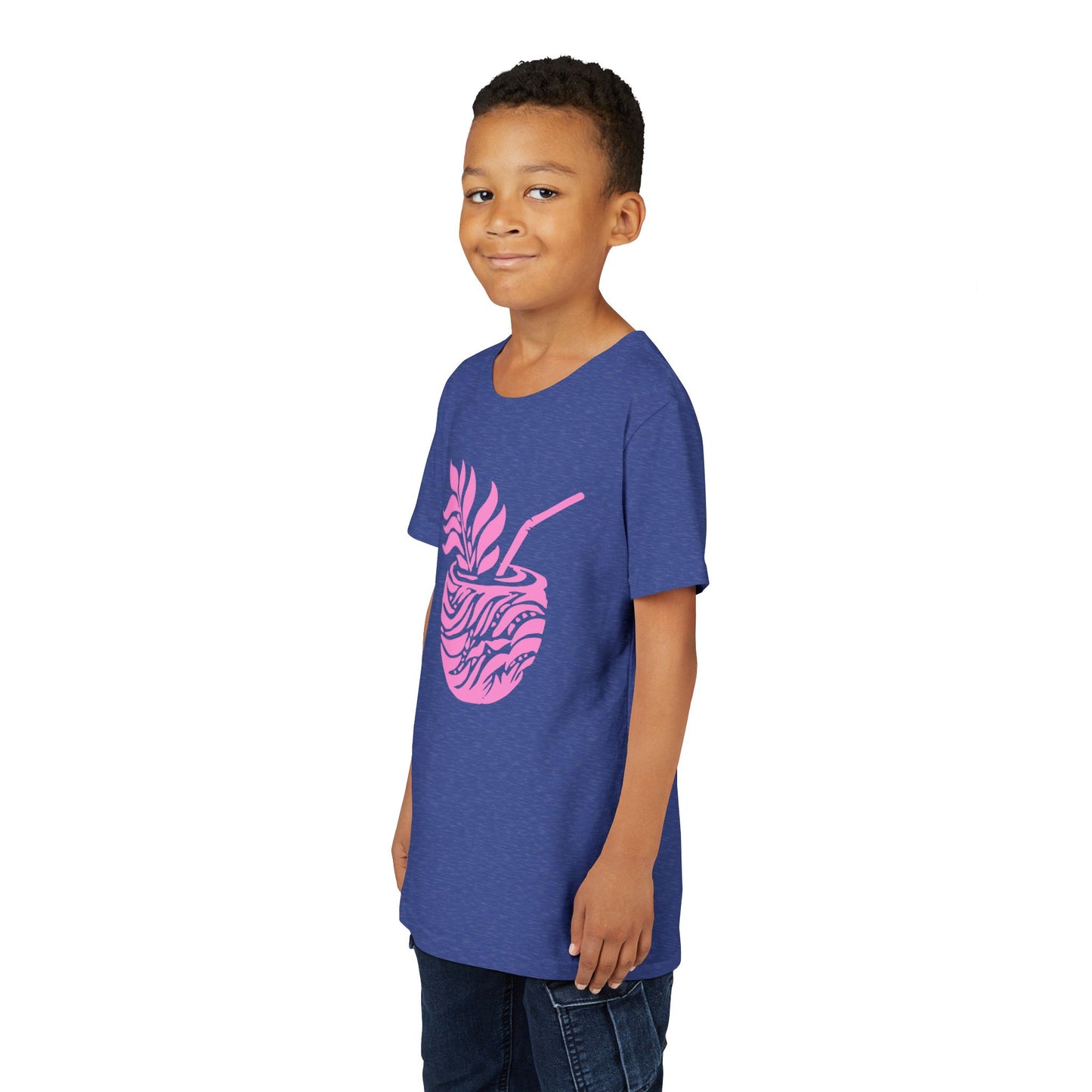 Youth Pink Aloha Drink Tee