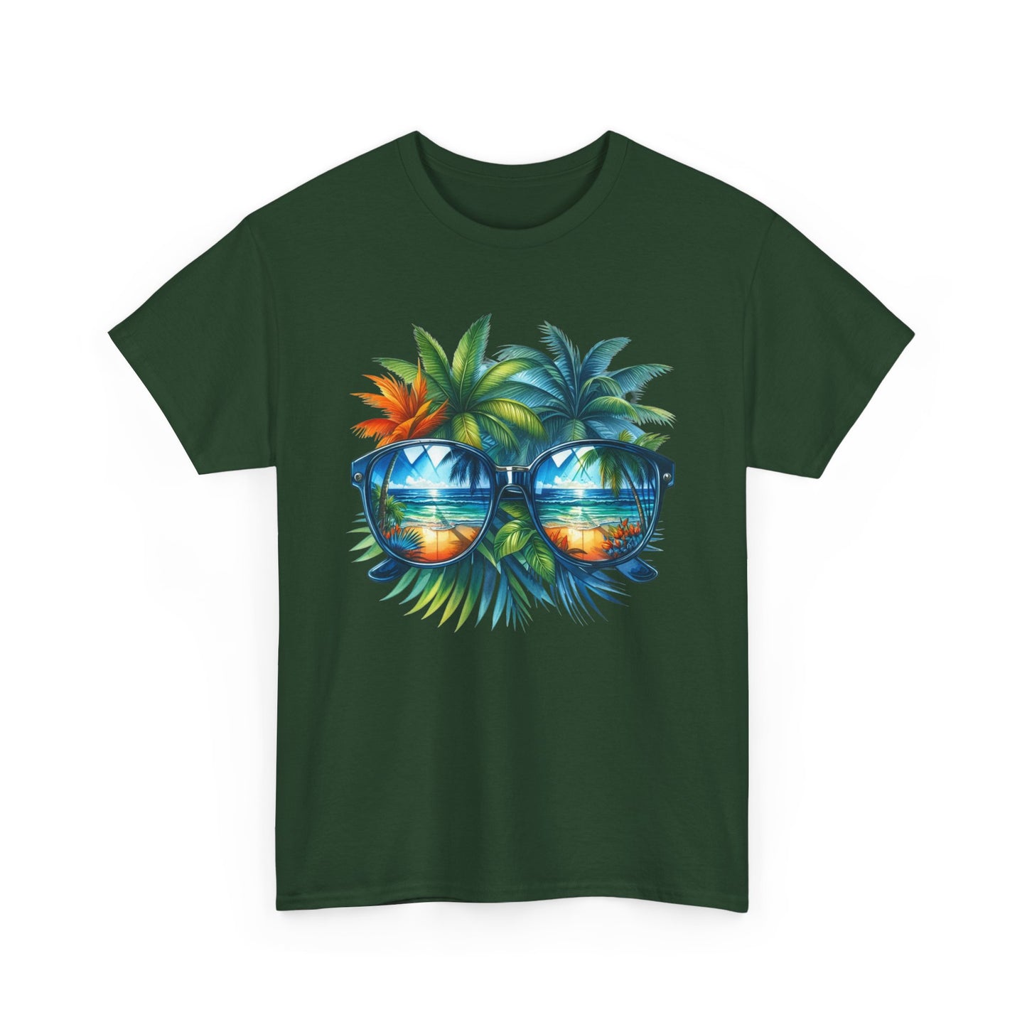 Tropical Sunglasses Palm Tree T-Shirt