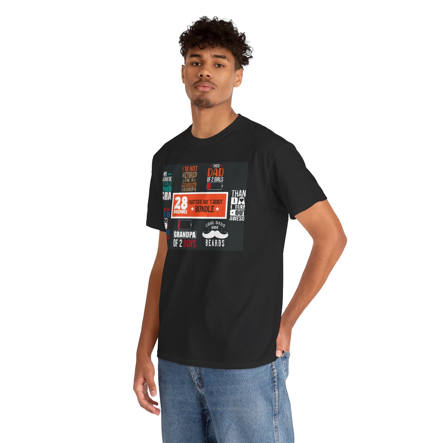 Proud Grandpa of 2 Boys Graphic Tee
