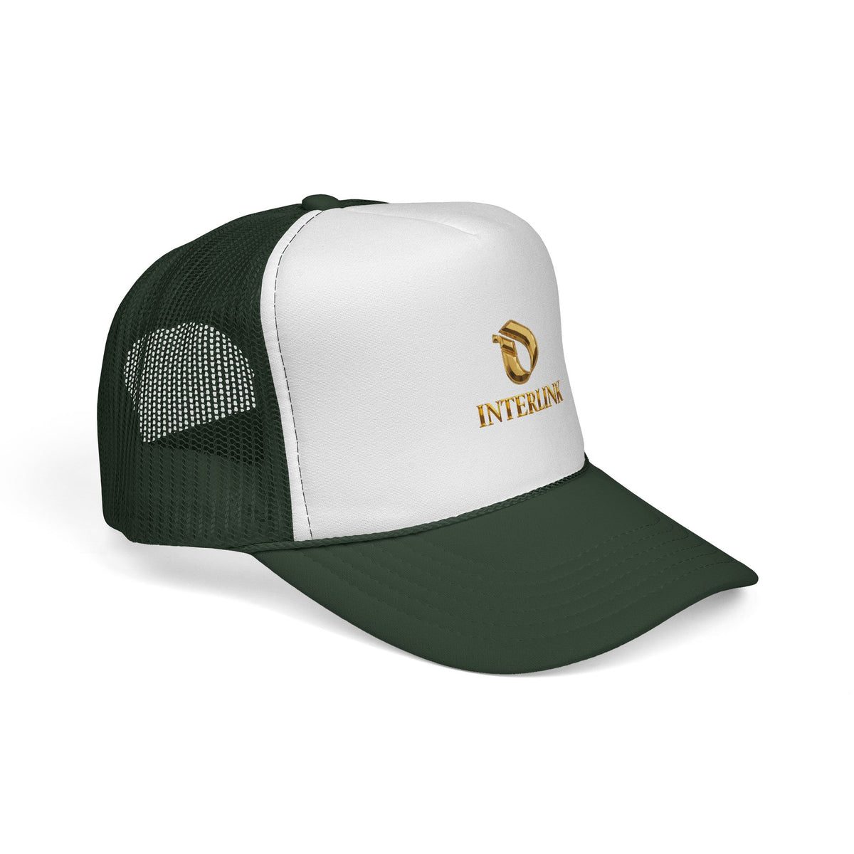 Gold Facet Interlink Mesh Trucker Cap