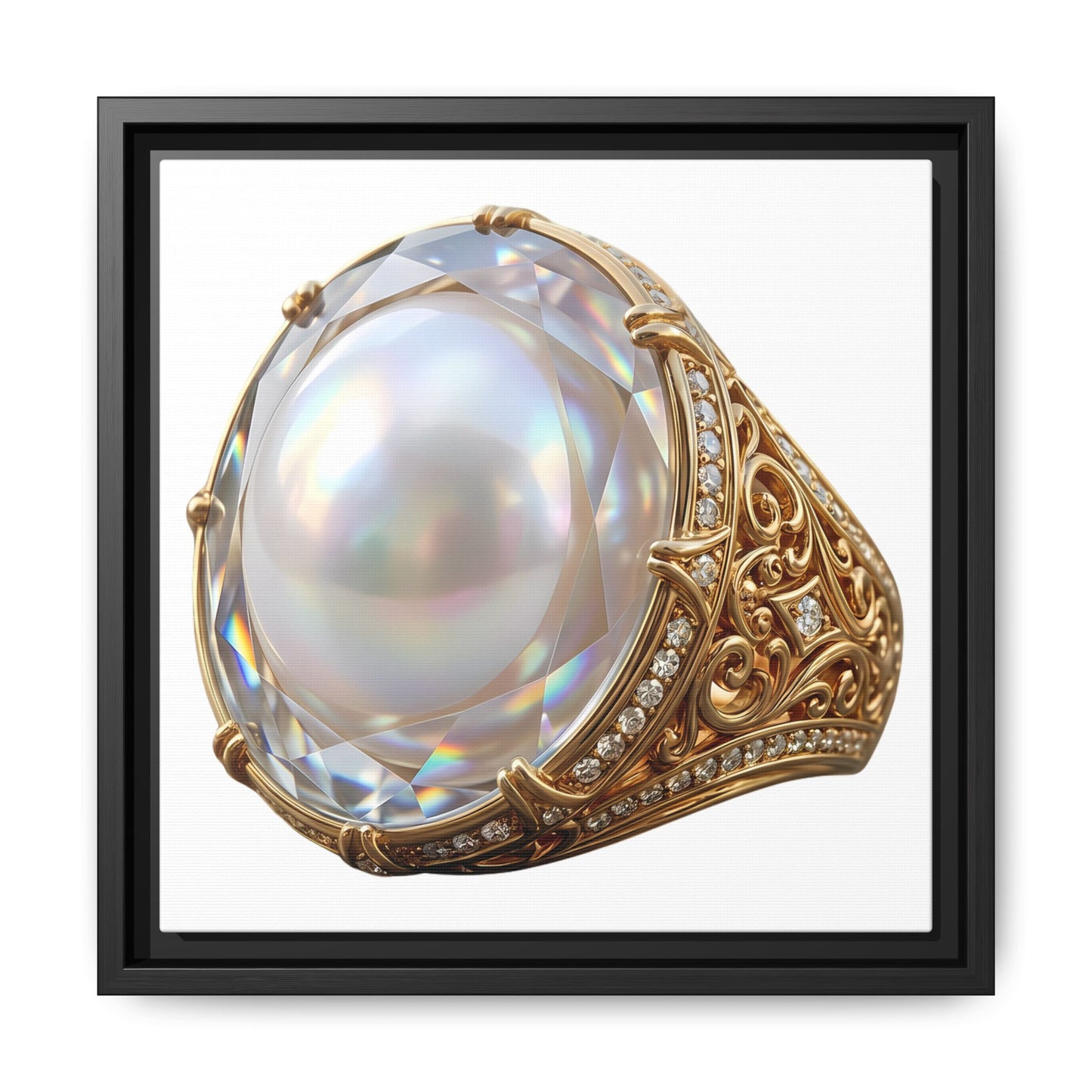 Luminous Pearl Signet Canvas Print