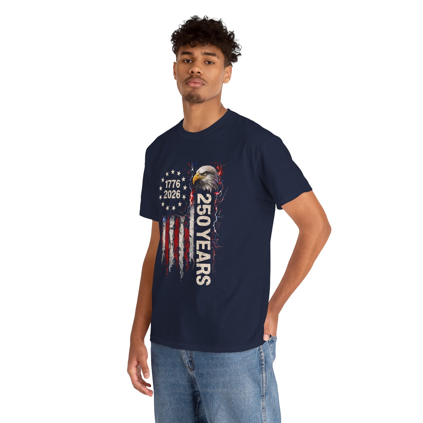 America 250 Years Patriotic T-Shirt Men