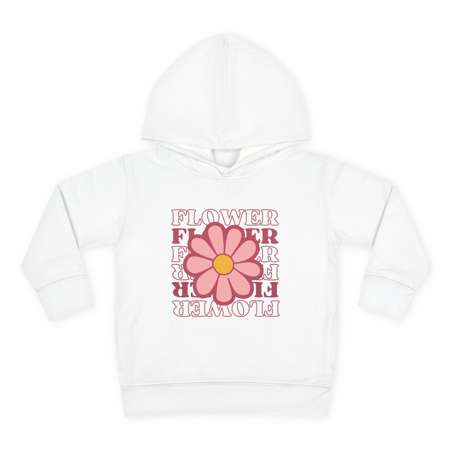 Retro Flower Typography Toddler Hoodie