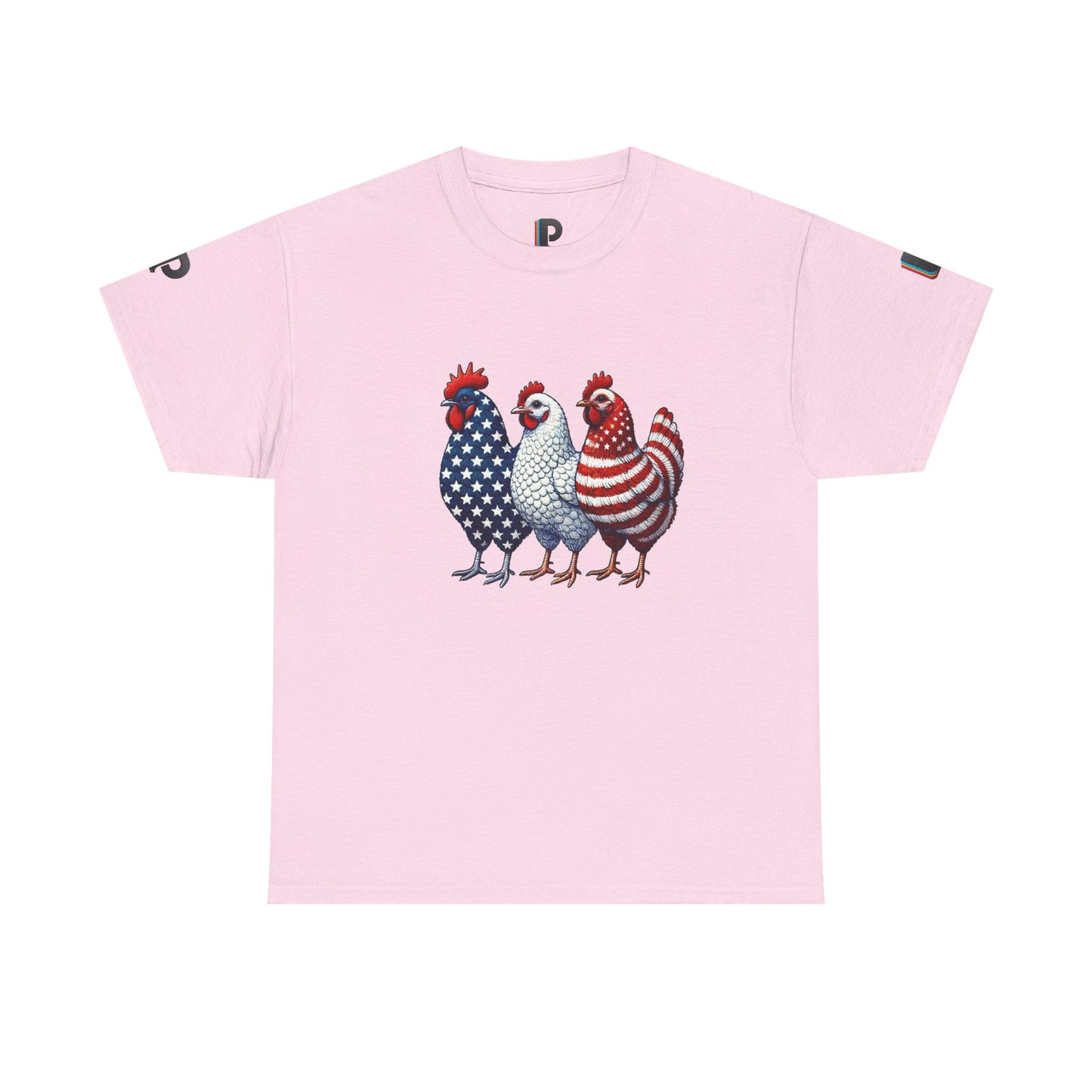 American Flag Chicken Trio Men’s Tee