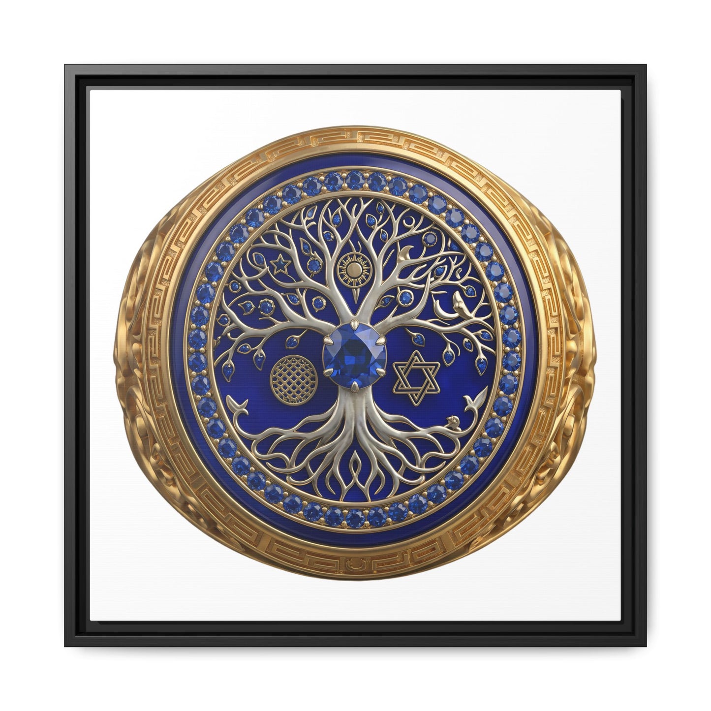 Sacred Tree Medallion Canvas Print