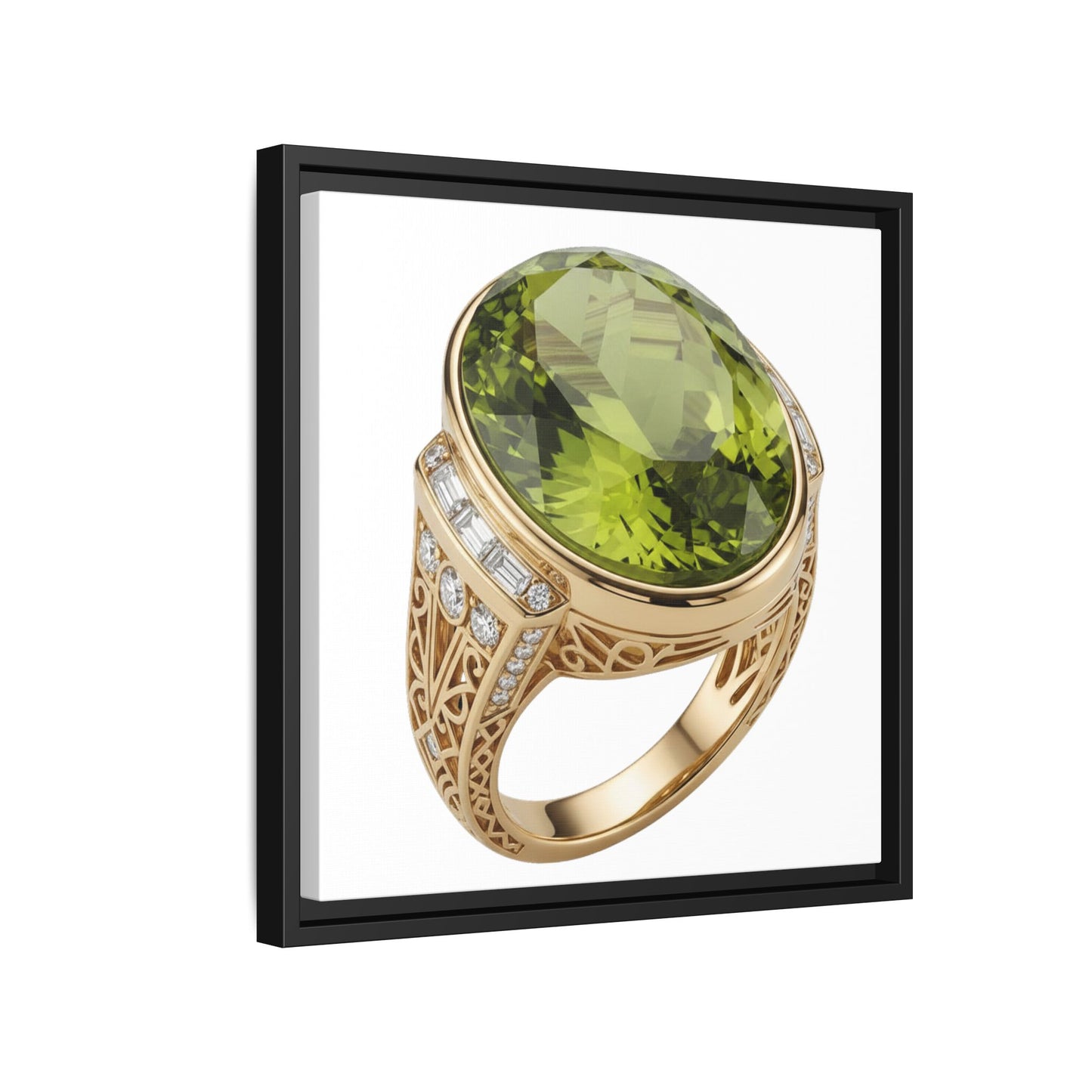 Verdant Oval Peridot Wall Art