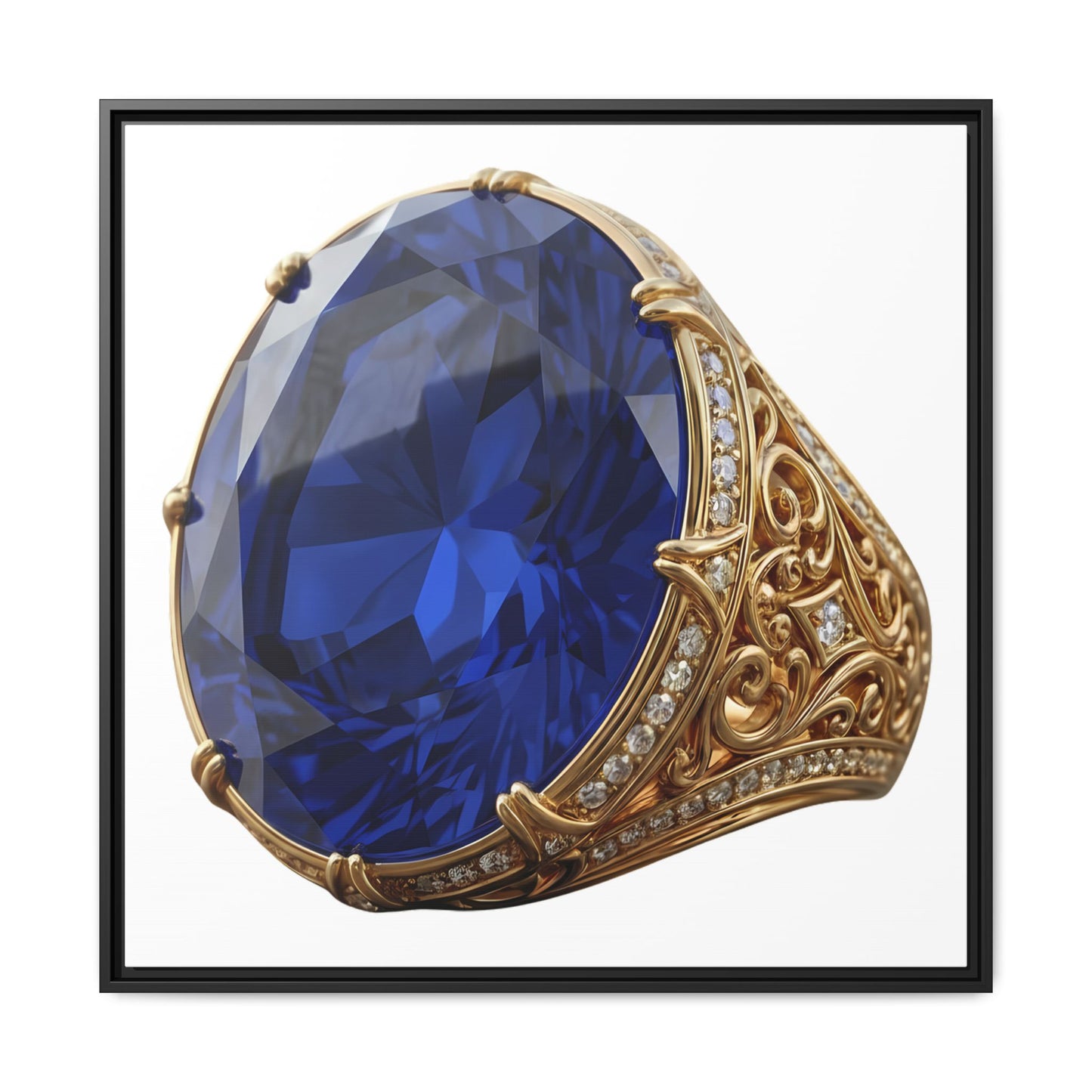 Blue Sapphire Signet Canvas Print