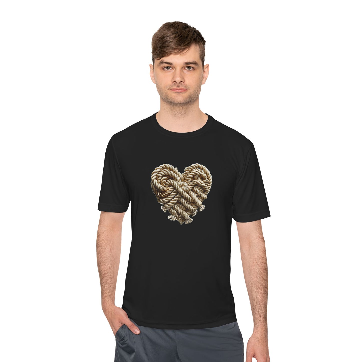 Knotted Rope Heart Men’s Performance Tee