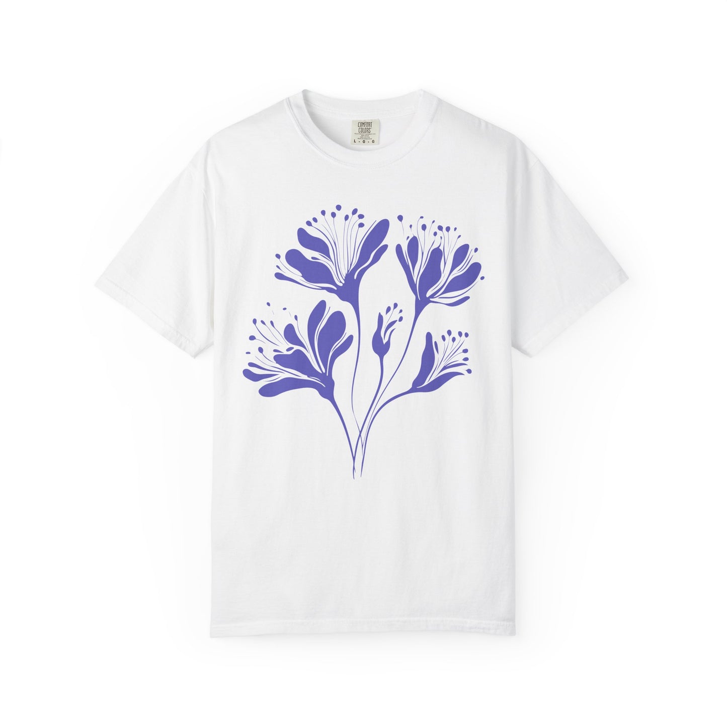 Purple Floral Graphic T-Shirt