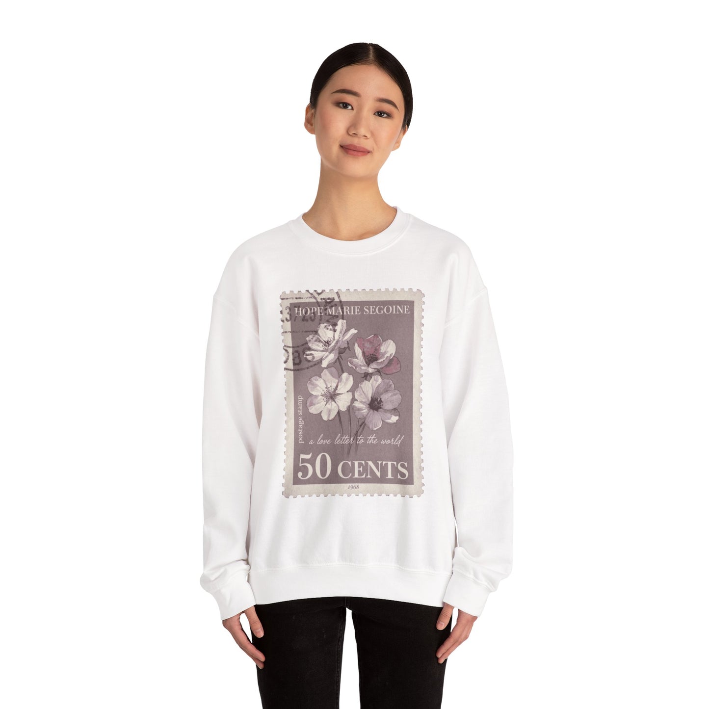 Wildflower Postage Stamp Crewneck