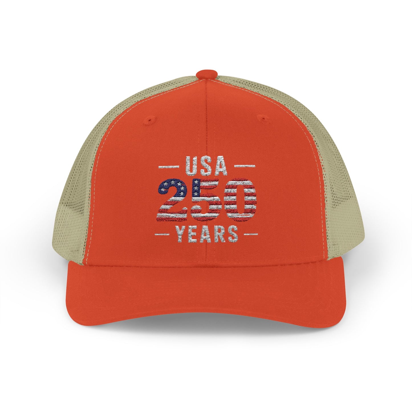 USA 250 Years Patriotic Trucker Cap