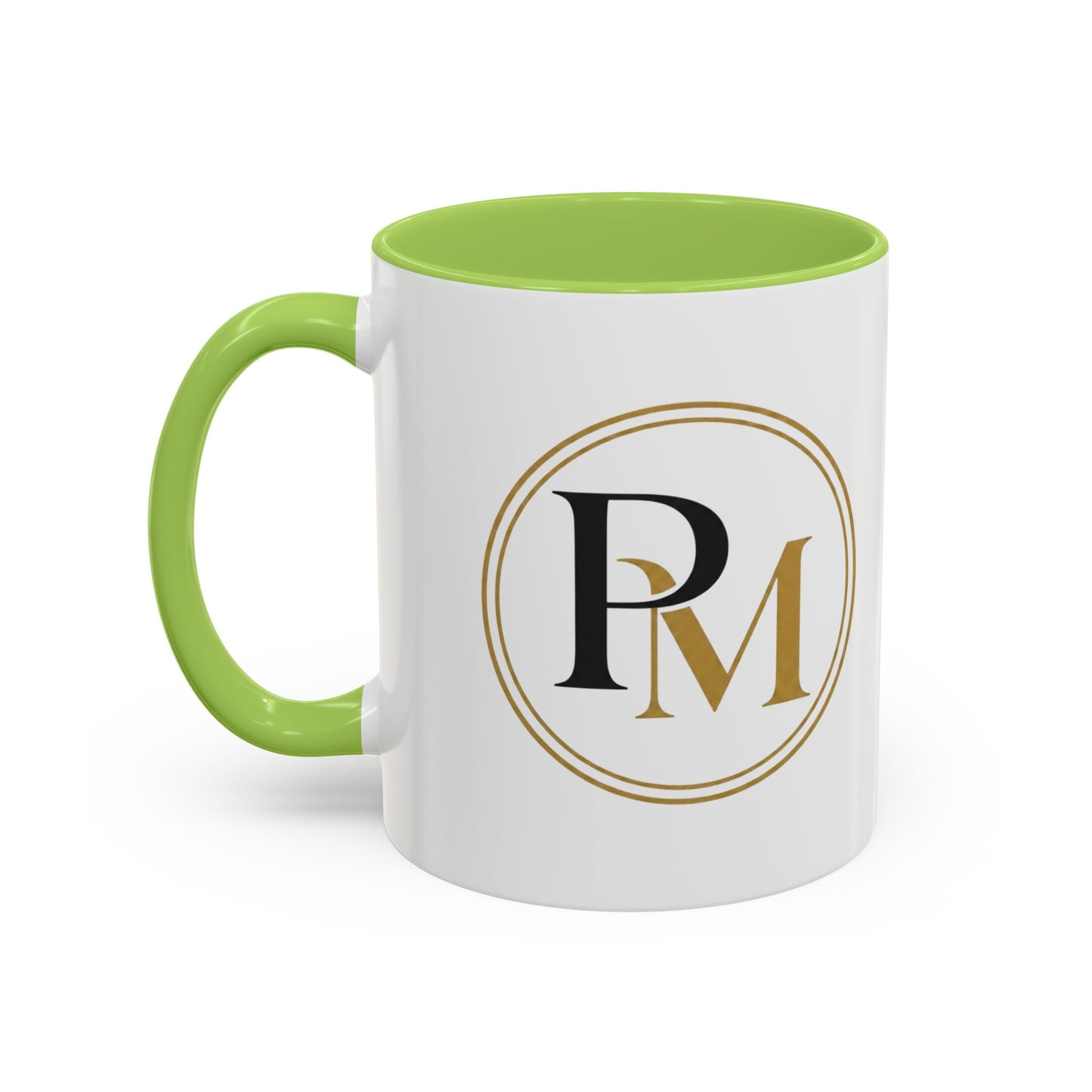 Black Gold PM Initial Accent Mug