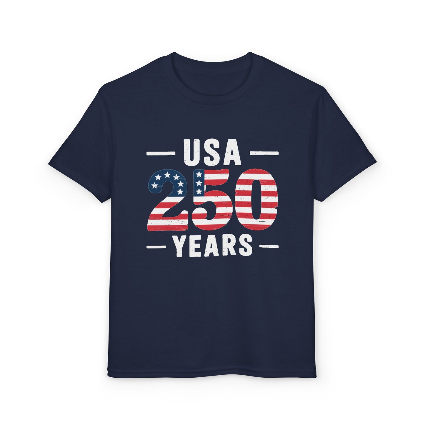 Youth USA 250 Years Patriotic Flag T-Shirt