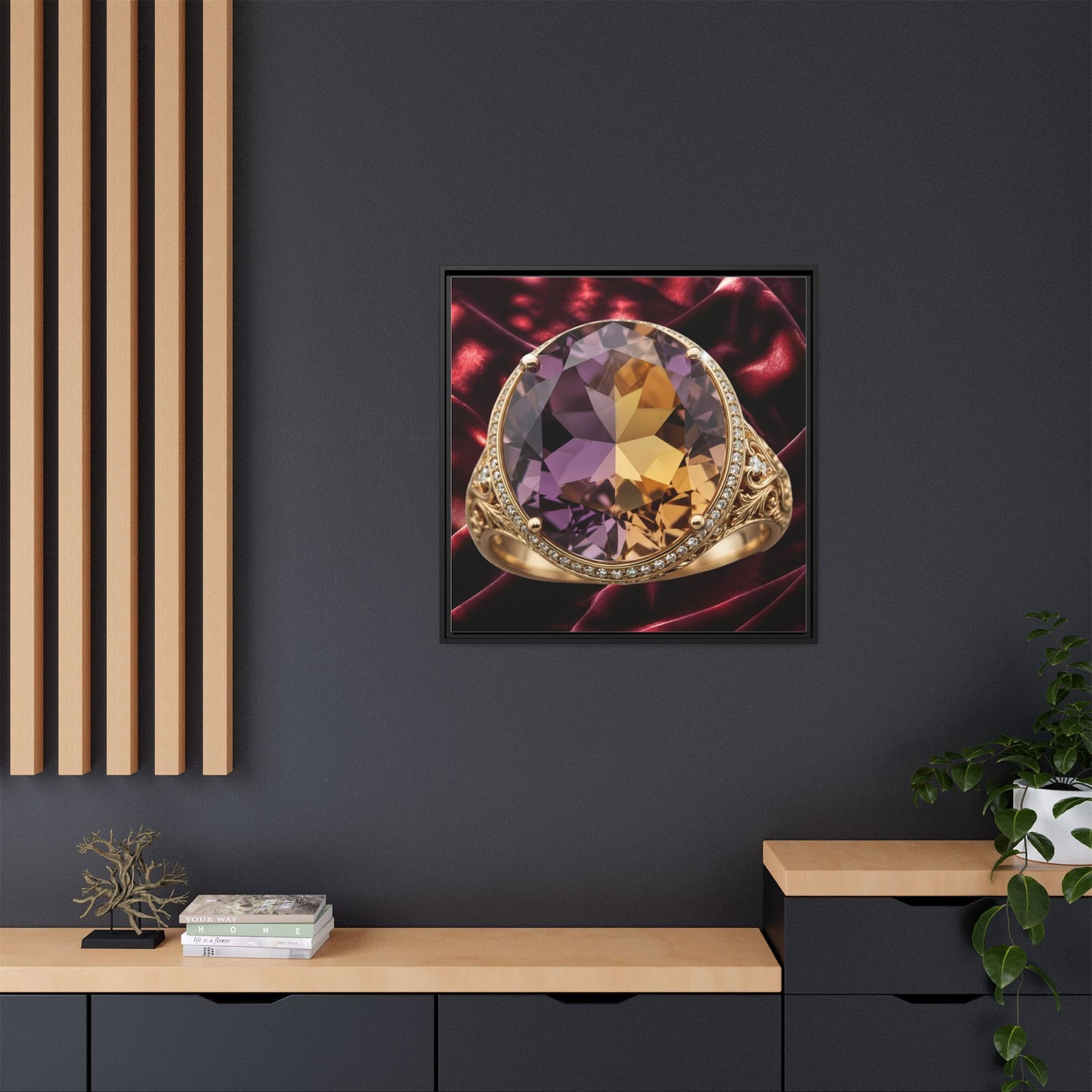 Twinlight Facet Canvas