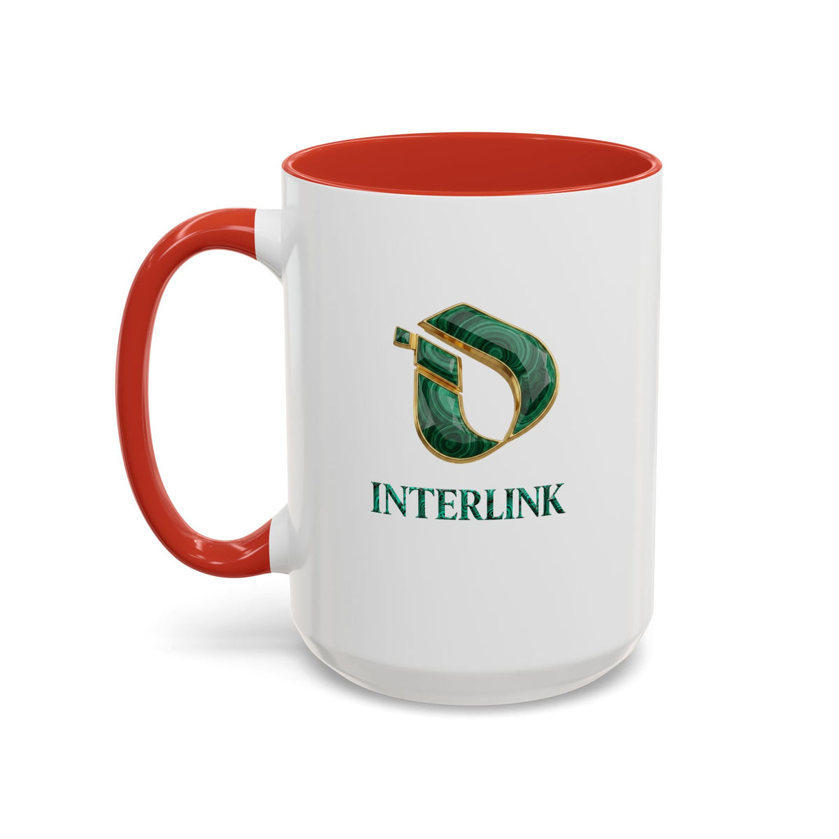 Malachite Vein Interlink Two-Tone Ceramic Mug