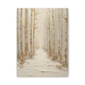 Ivory Birch Path Canvas