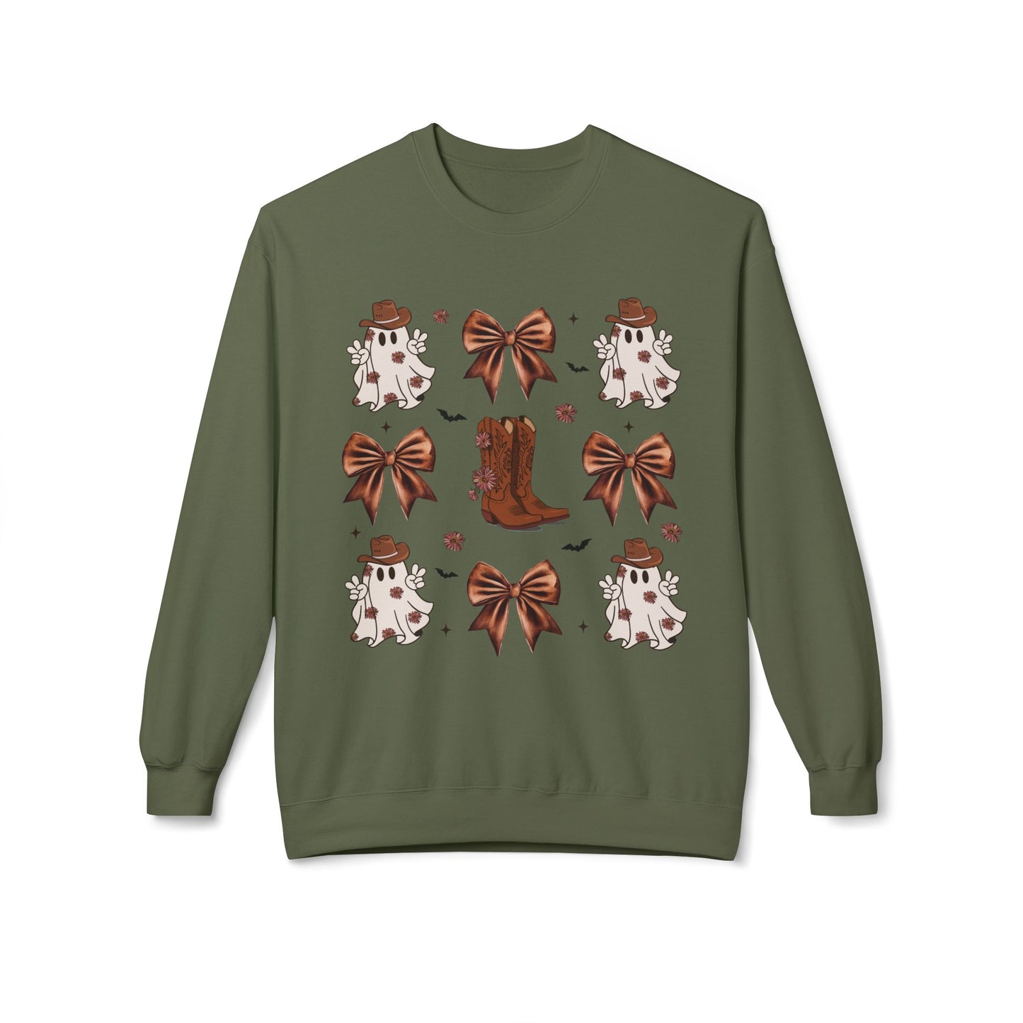 Autumn Floral Graphic Women's Crewneck Sweatshirt