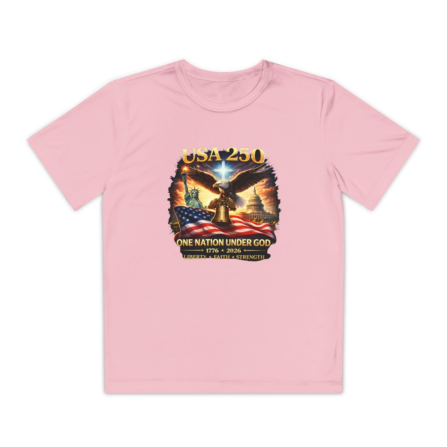 USA 250 Youth Patriotic Graphic Tee