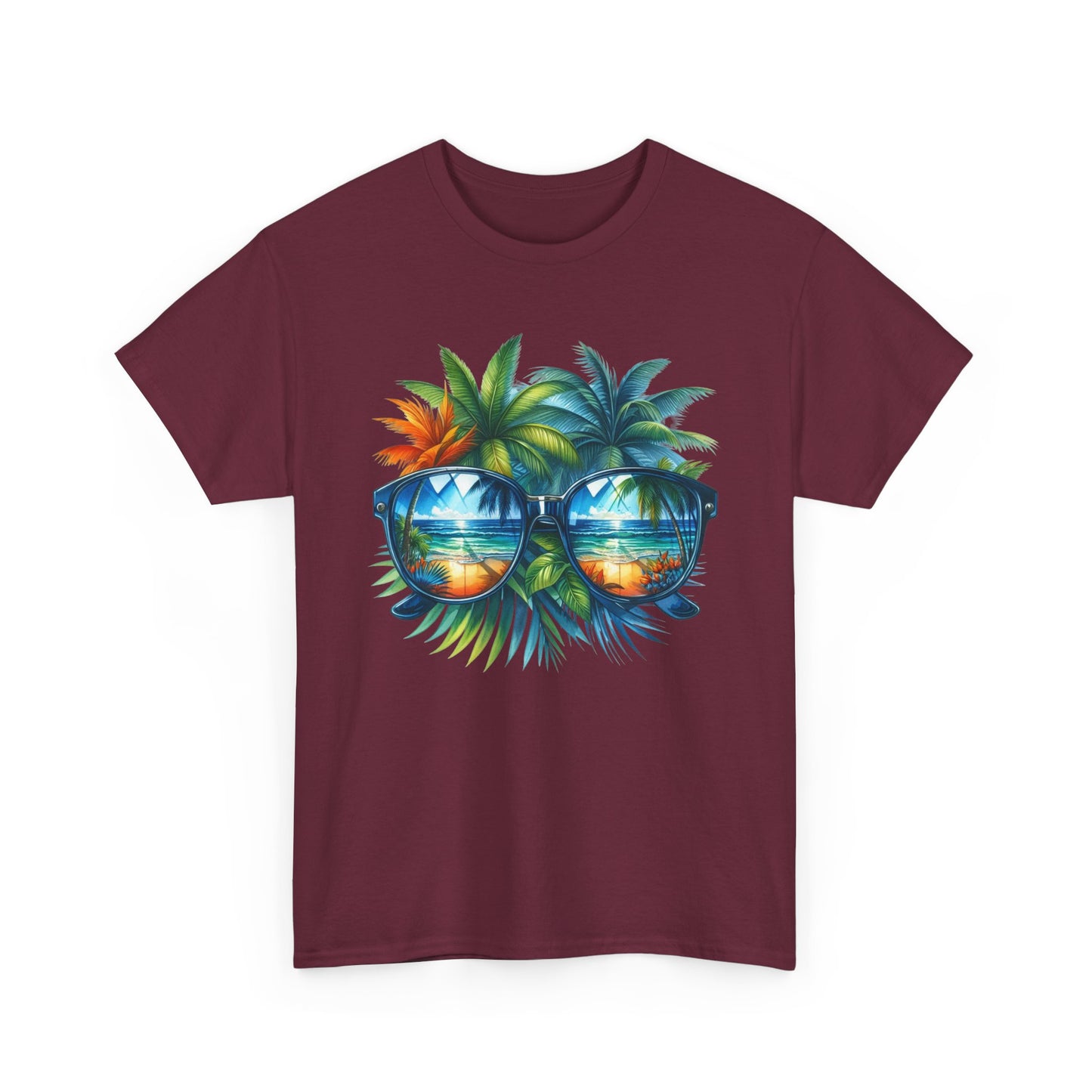 Tropical Sunglasses Palm Tree T-Shirt