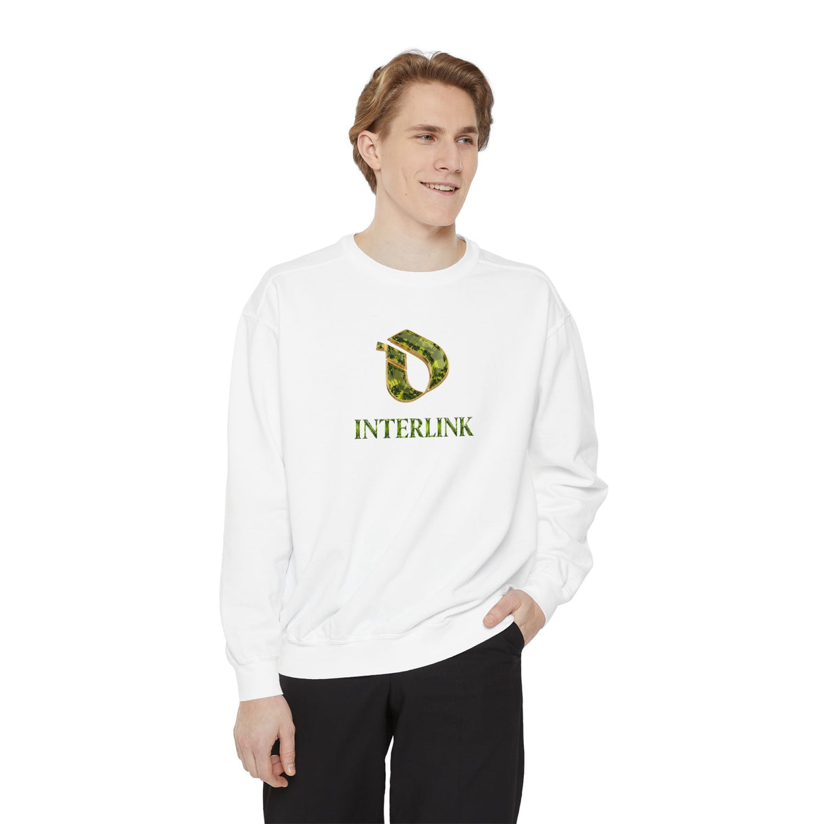 Peridot Meadowlight Interlink Women’s Crewneck Sweatshirt