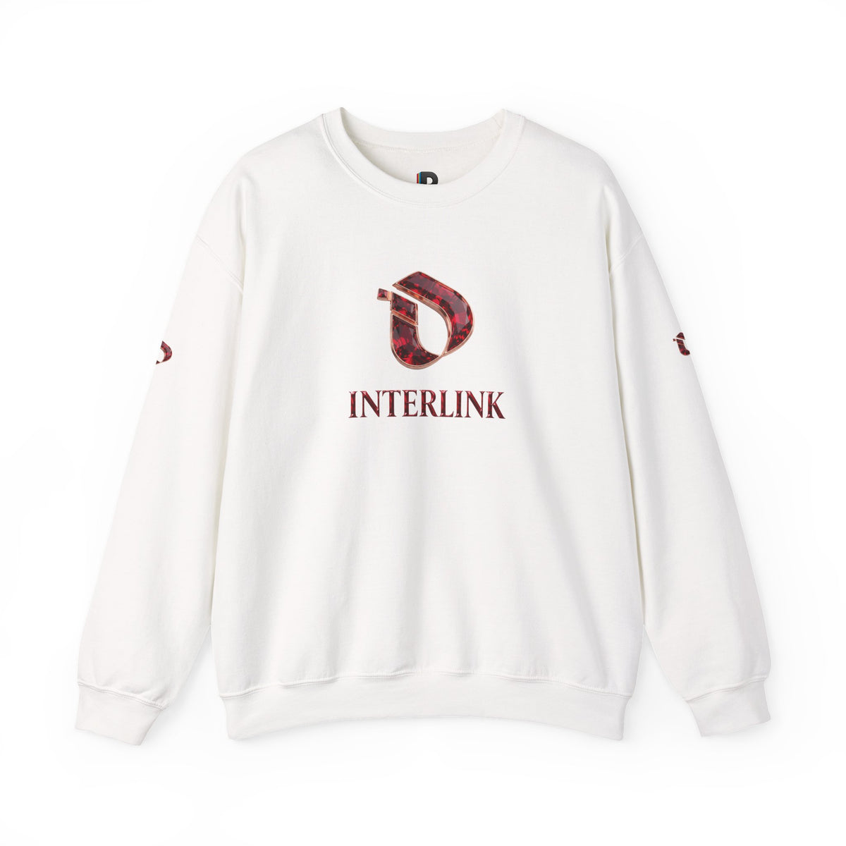 Ruby Facet Interlink Men’s Crewneck Sweatshirt