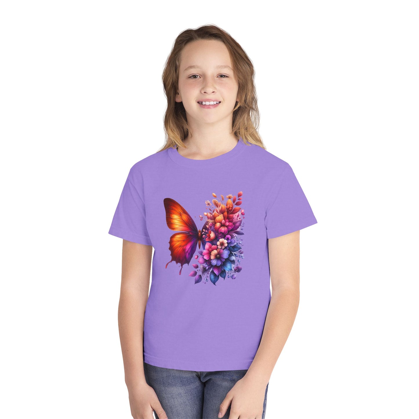 Butterfly Floral Youth T-Shirt