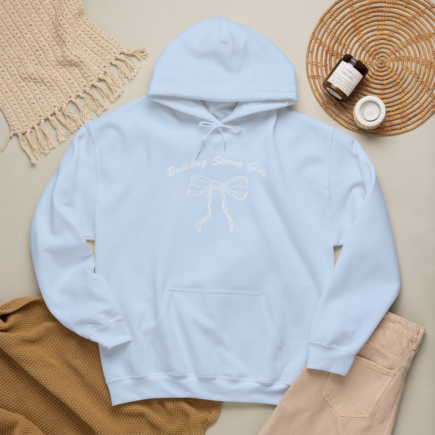 Building Strong Girls Ribbon Hoodie