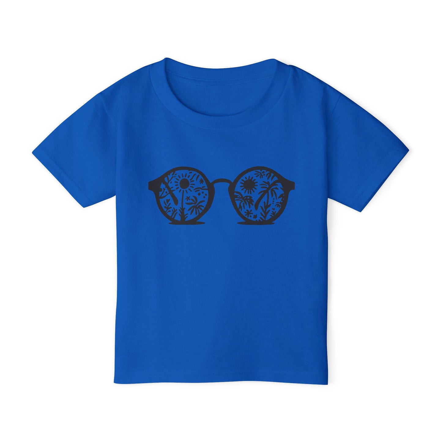 Toddler Floral Sunglasses Graphic T-Shirt