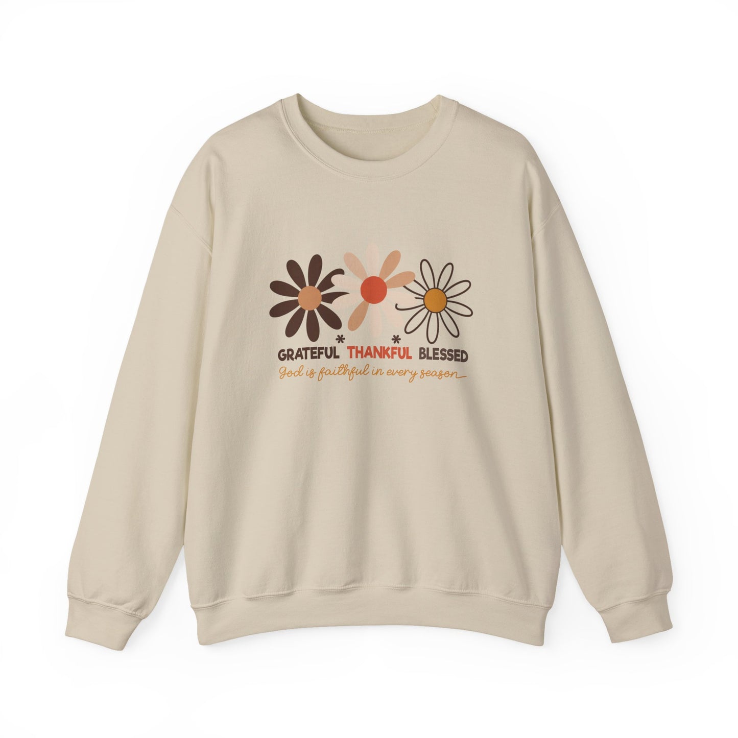 Grateful Thankful Blessed Women's Crewneck Sweatshirt