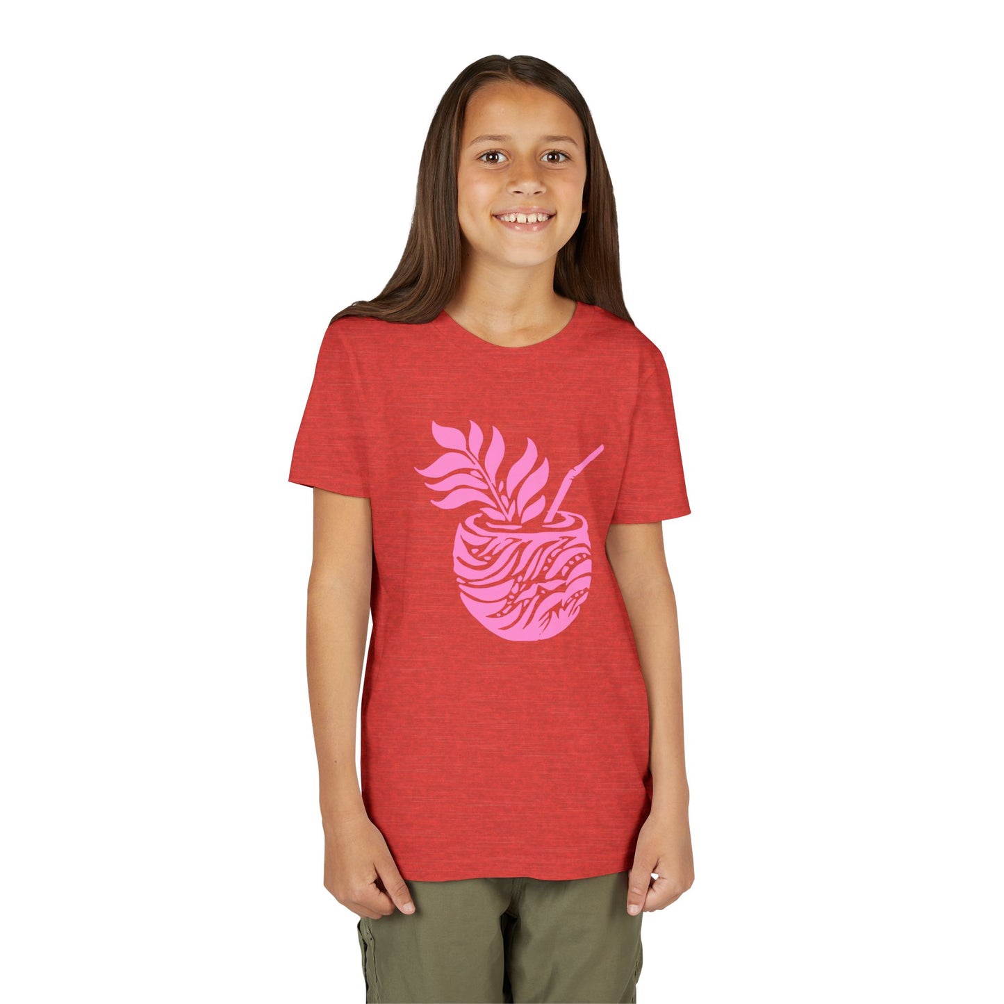 Youth Pink Aloha Drink Tee