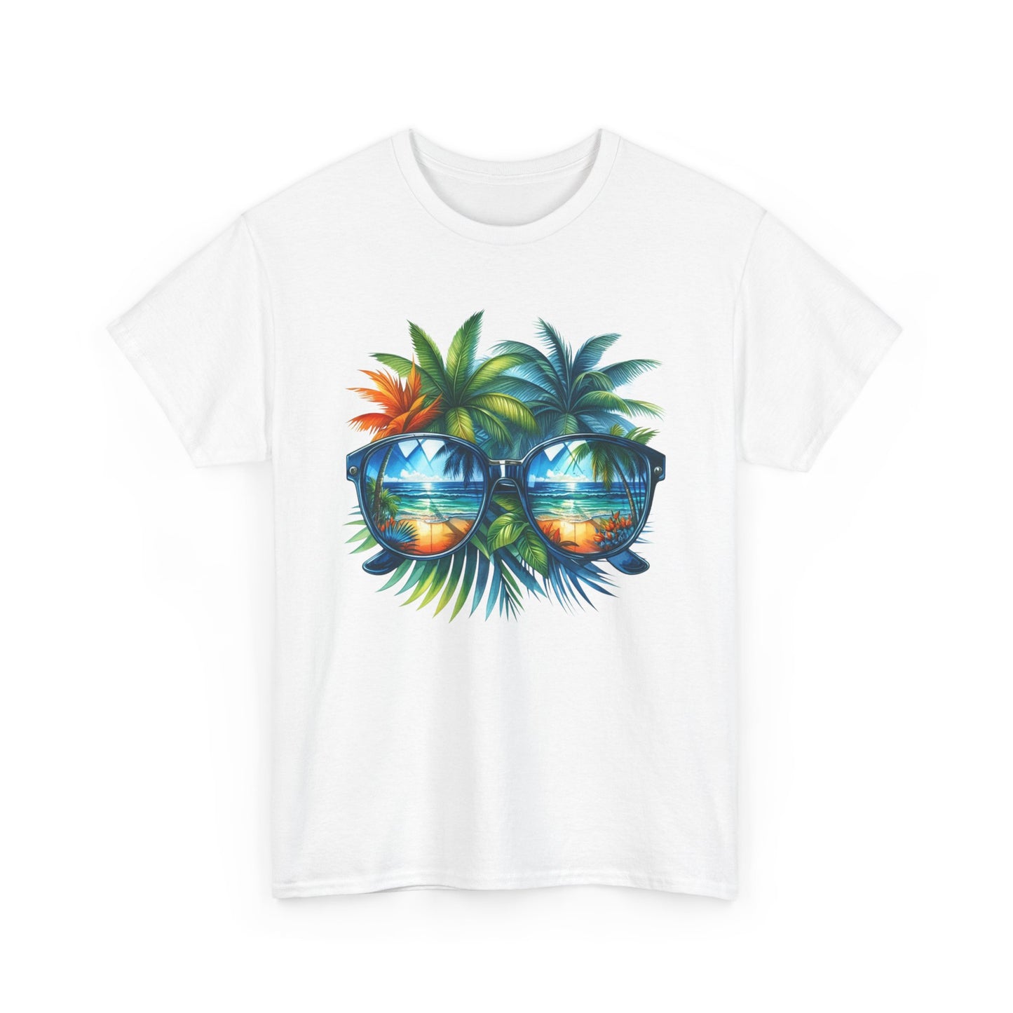 Tropical Sunglasses Palm Tree T-Shirt