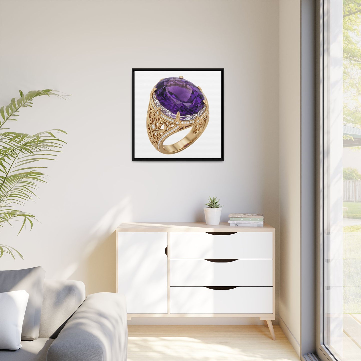 Amethyst Emblem Canvas Print