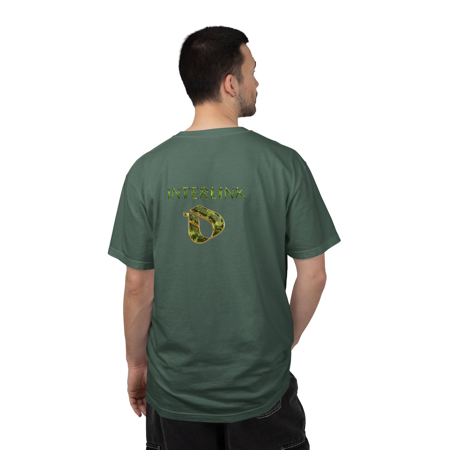 Peridot Interlink Gemstone Back Print Men’s Tee