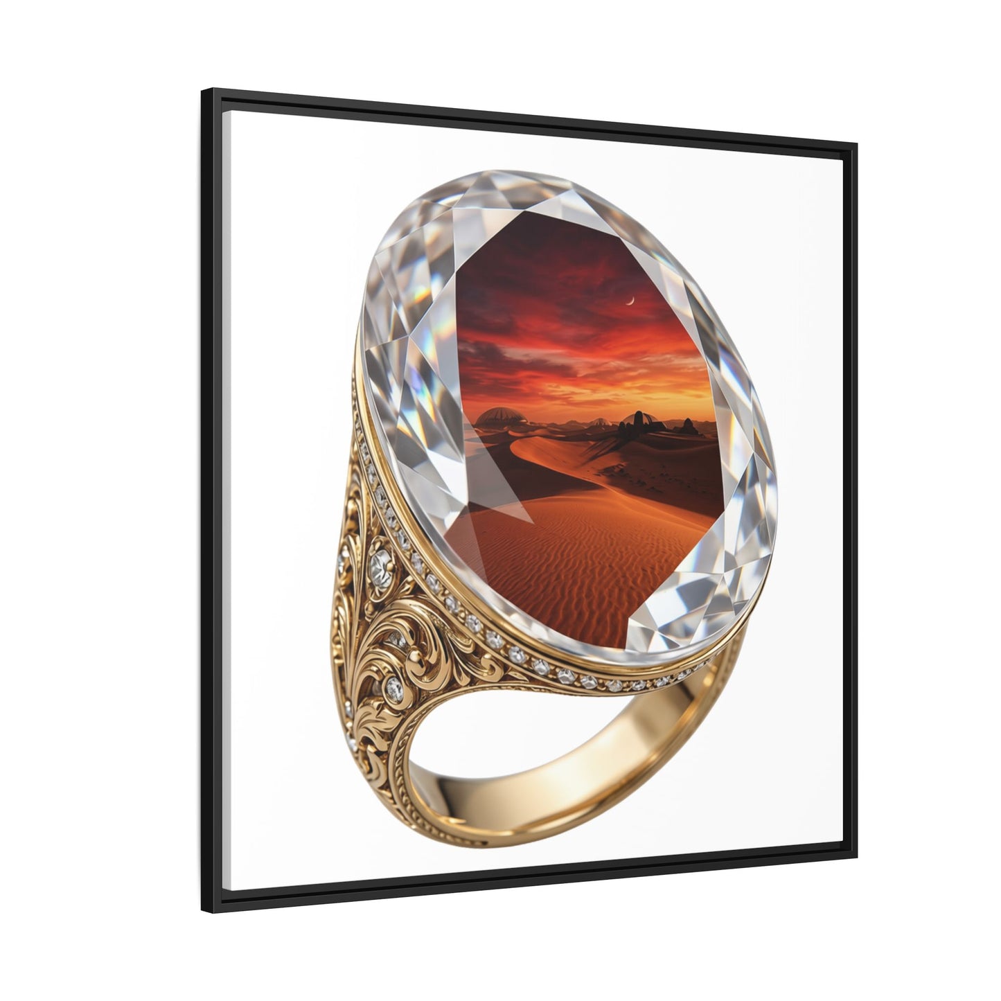 Crimson Horizon Signet Canvas
