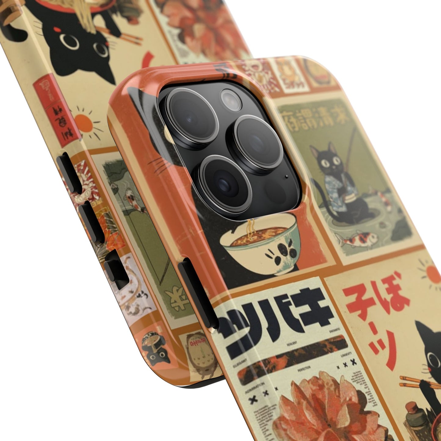 Retro Cat Collage Apple Phone Case