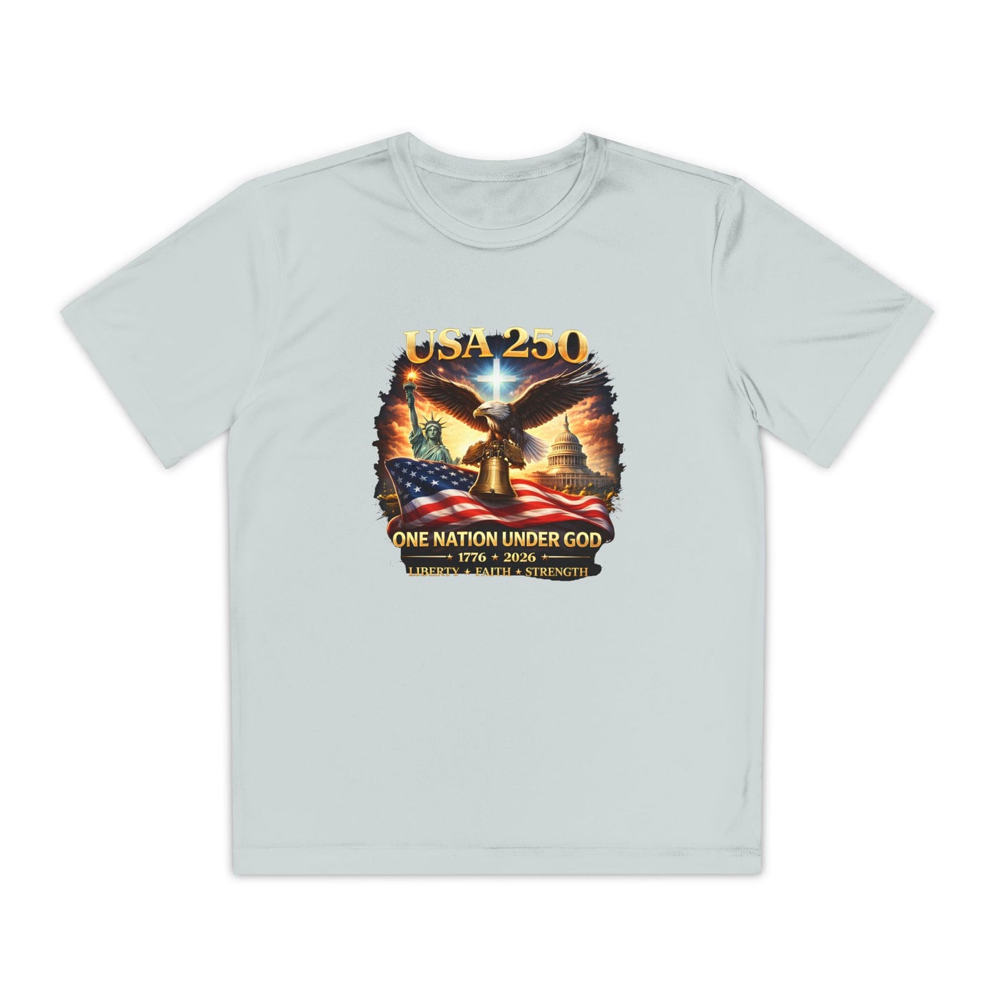 USA 250 Youth Patriotic Graphic Tee