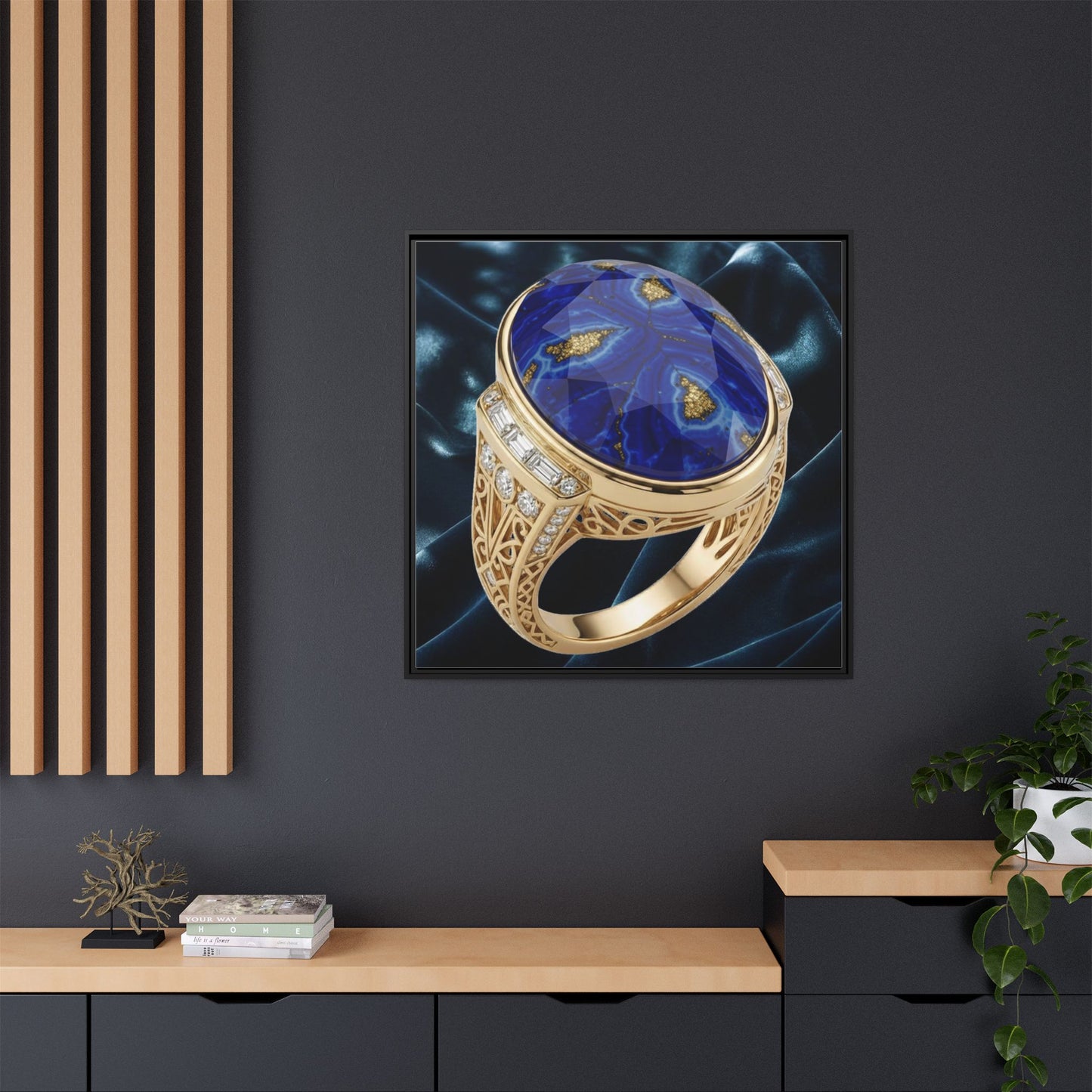Lapis Nocturne Radiance Canvas